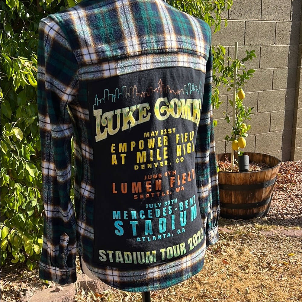 Custom Luke Combs Concert Flannel - Picture 2 of 12